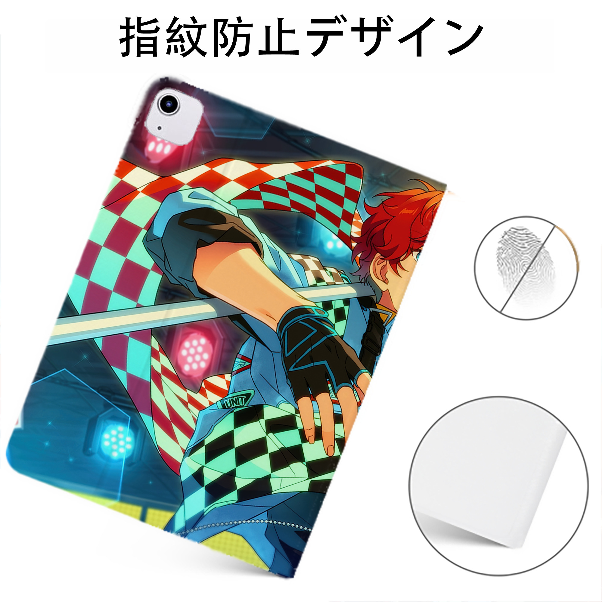 （画像用） あんさんぶるスターズ! Ensemble Stars IPadケース ペンホルダー付き ブックスタイルデザイン